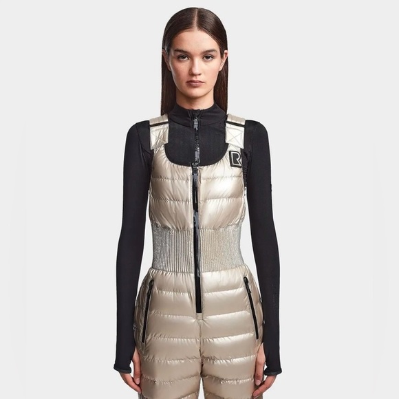 NWT Rudsak Nikky Metallic Ivory Snow pants size small - Picture 2 of 11